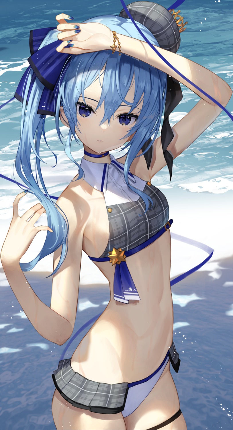 bikini garter hololive hoshimachi_suisei scottie swimsuits