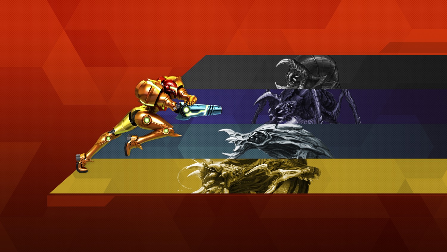 armor metroid monster nintendo samus_aran wallpaper