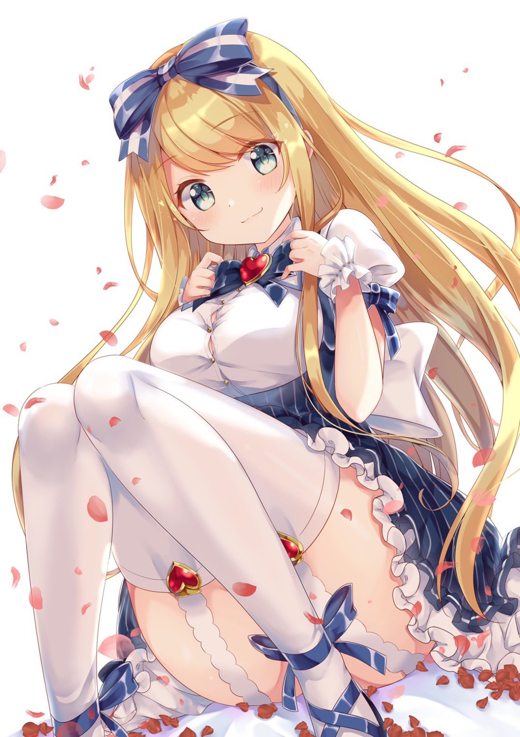 emori_miku_project emu_alice gomano_rio lolita_fashion stockings thighhighs