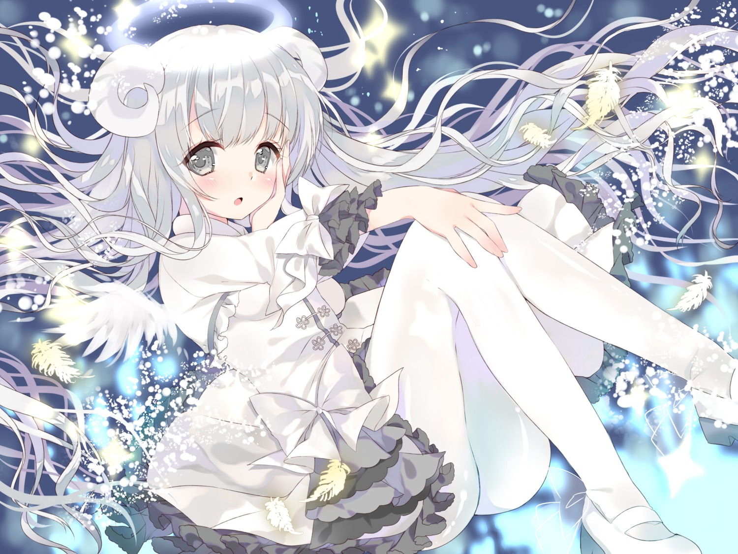 ameno_usari dress heels hinamori_mayuri horns pantyhose wings