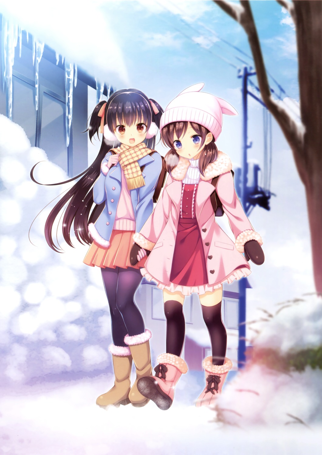 dress nanohana_kohina pantyhose sweater thighhighs