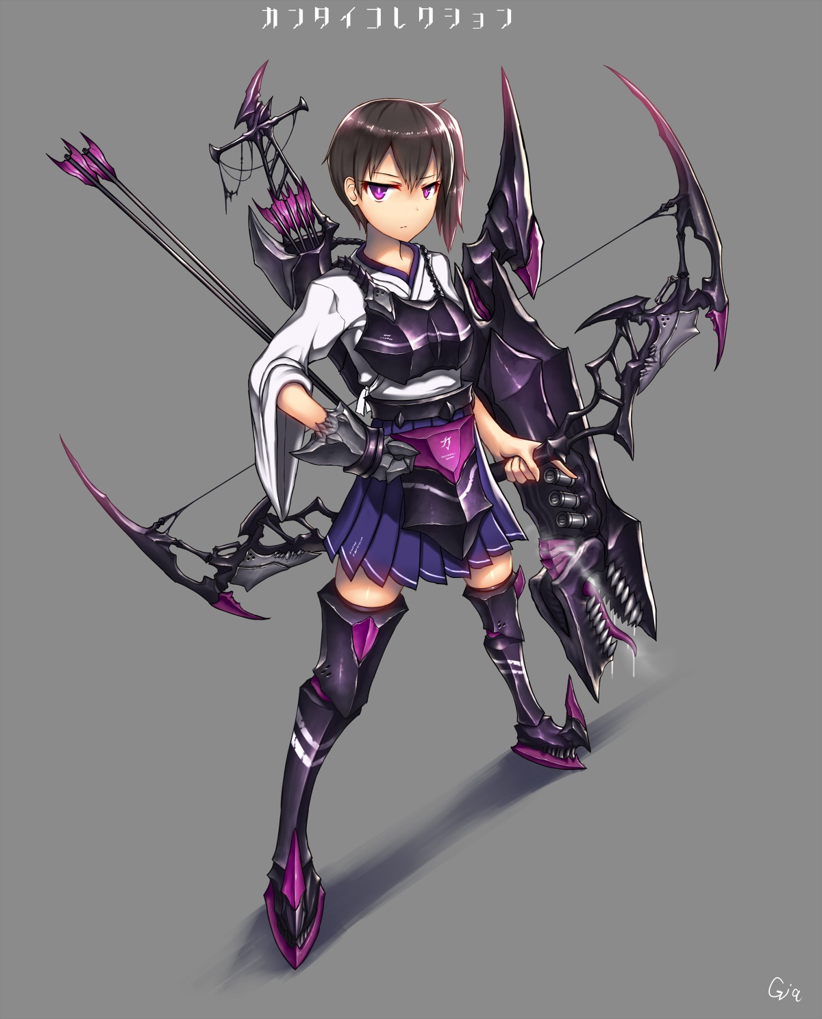 armor gia kaga_(kancolle) kantai_collection weapon