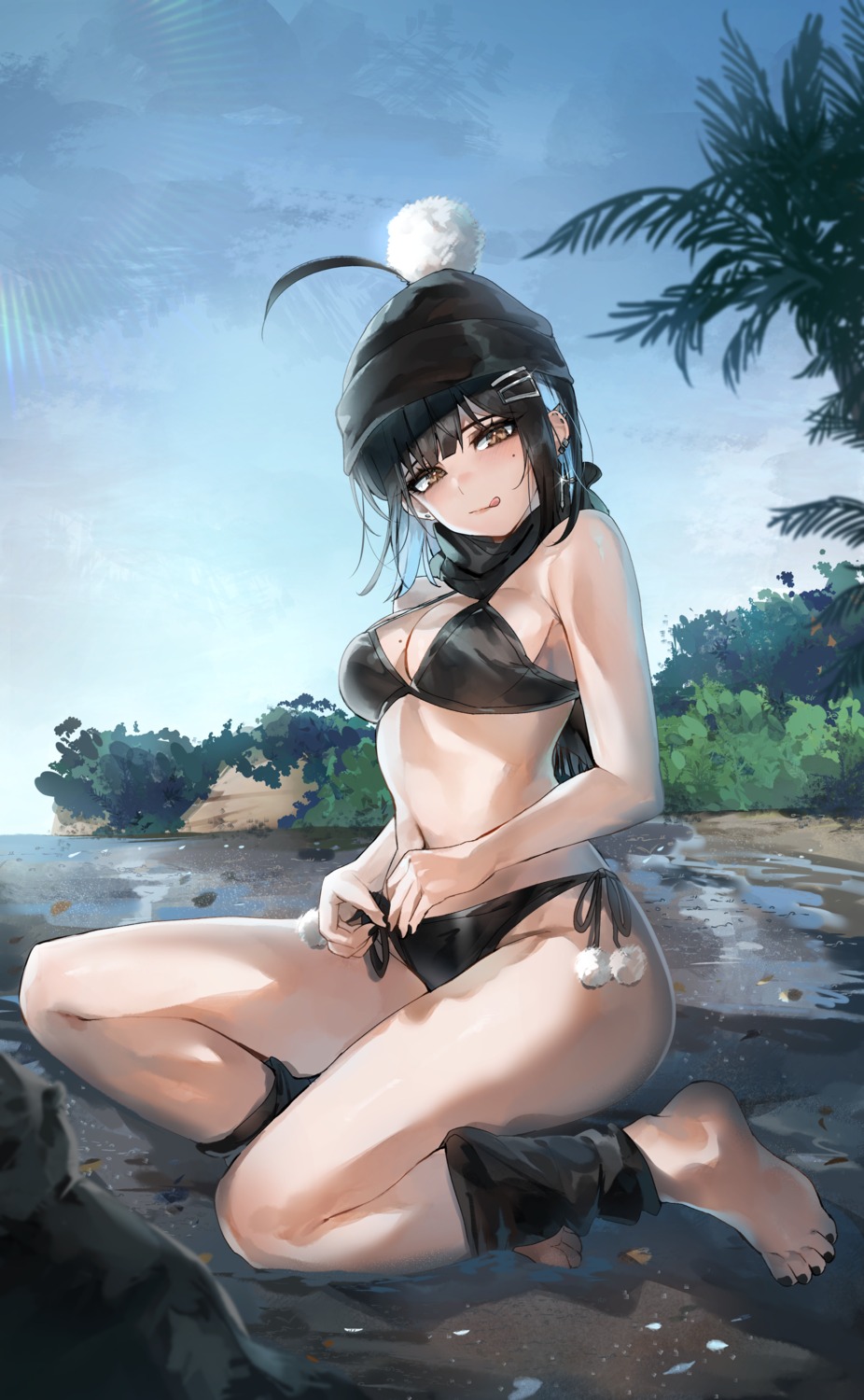 bikini irene_(kanniiepan) kanniiepan swimsuits undressing