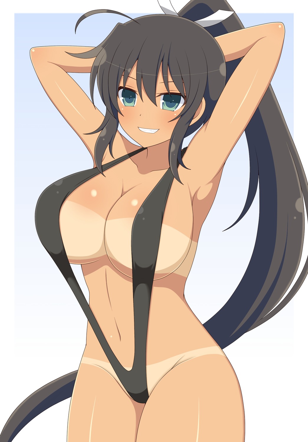 homura_(senran_kagura) ichiryuu_tsumiki senran_kagura sling_bikini swimsuits tan_lines