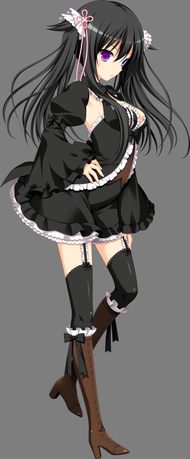 3rd_eye gensou_no_idea gothic_lolita heterochromia lolita_fashion makita_maki re:non shinomori_rinon stockings thighhighs transparent_png