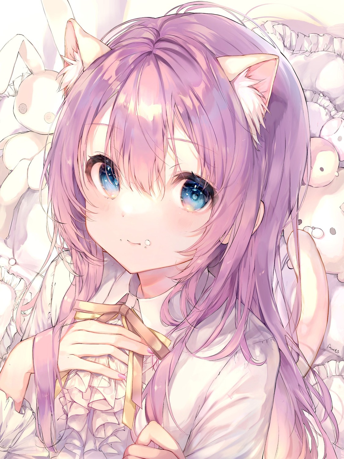 ame_929 animal_ears nekomimi tail