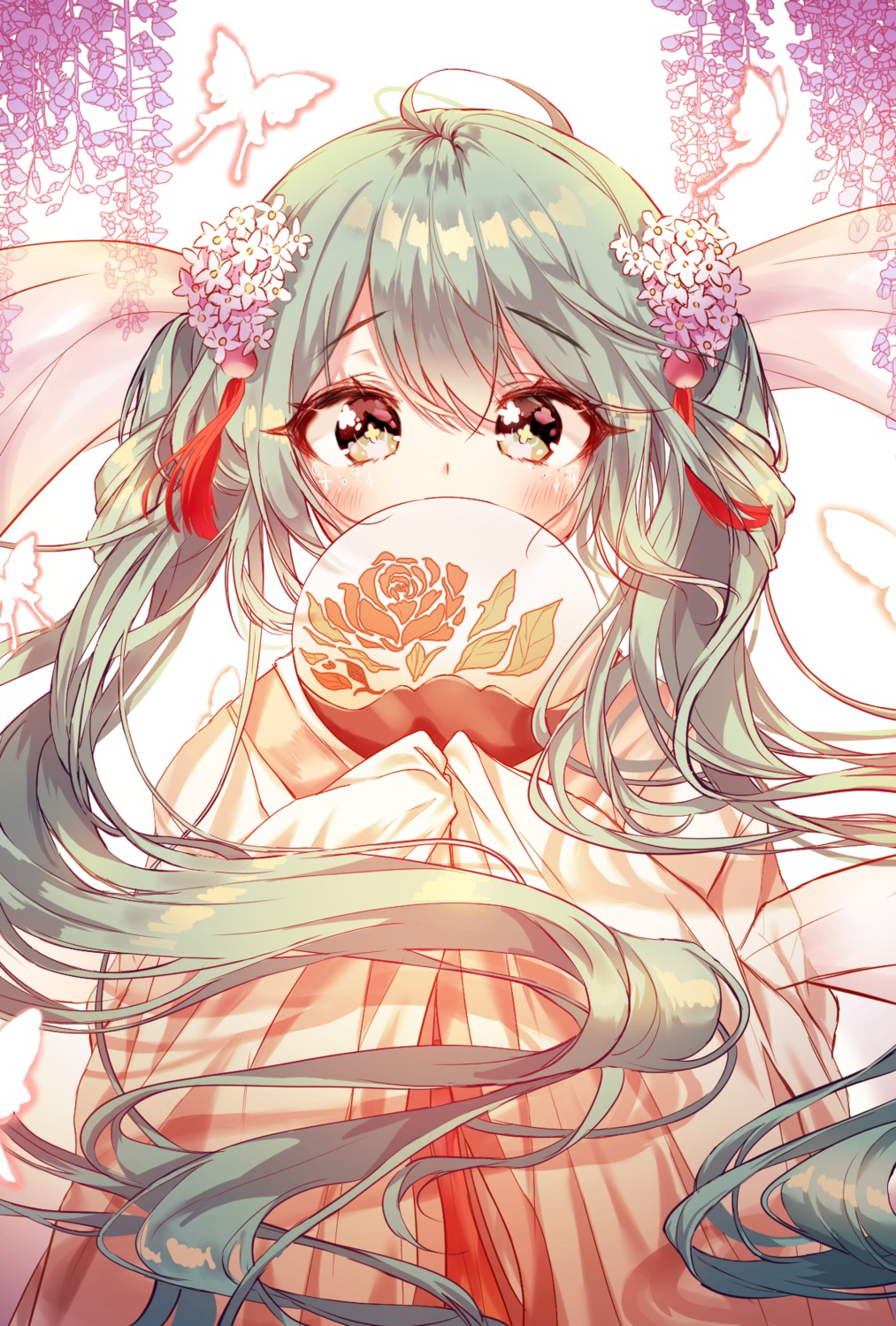 asian_clothes chuushuu_meigetsu_miku hatsune_miku miltea vocaloid