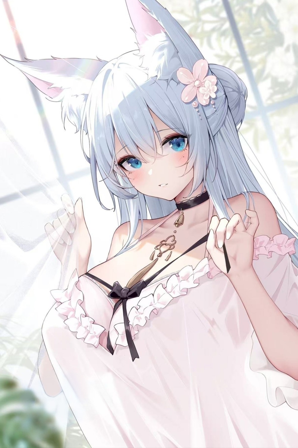 animal_ears bra detexted jpeg_artifacts lingerie tagme