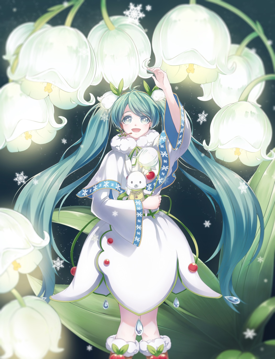 dress hatsune_miku kicchan vocaloid yuki_miku