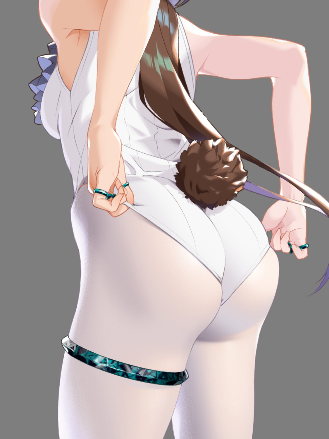 amiya_(arknights) arknights ass bunny_girl garter pantyhose shikaemon tail