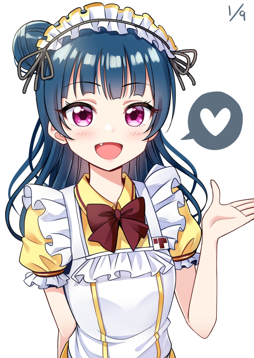 deadnooodles love_live!_sunshine!! maid tsushima_yoshiko wa_maid