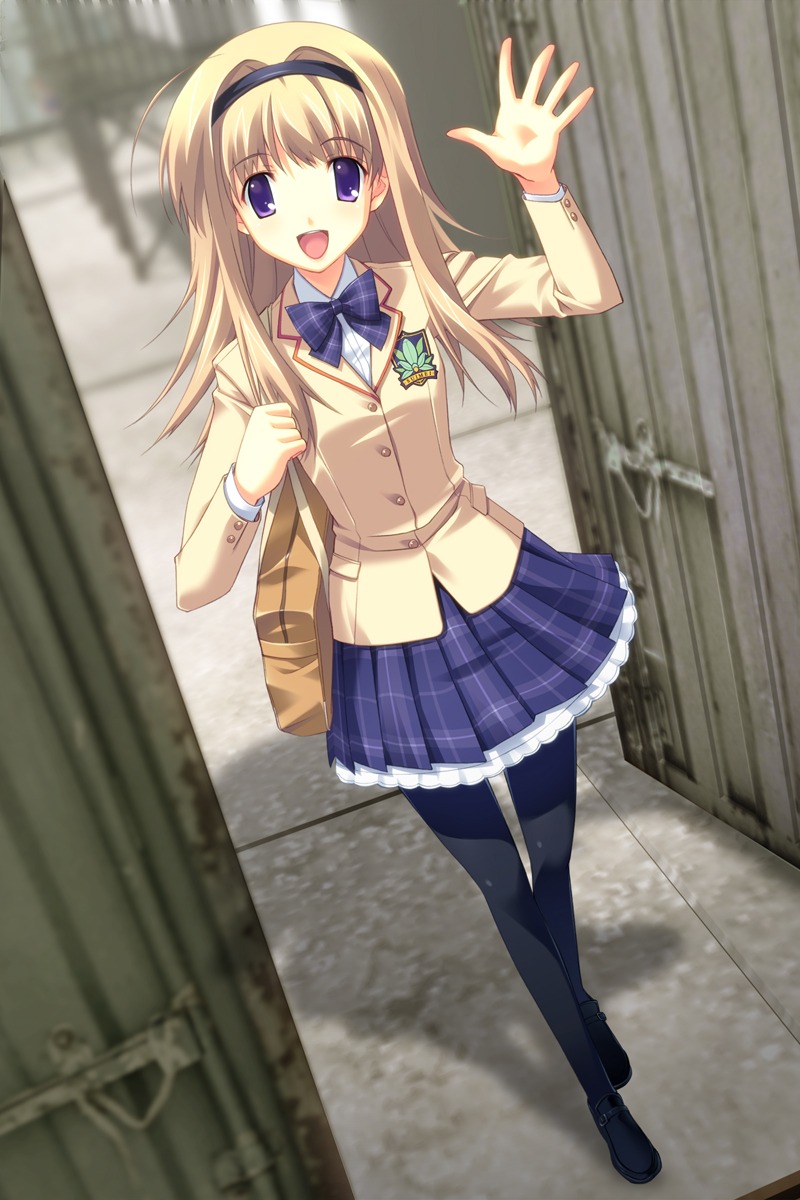 chaos;head game_cg matsuo_yukihiro nishijou_nanami pantyhose seifuku