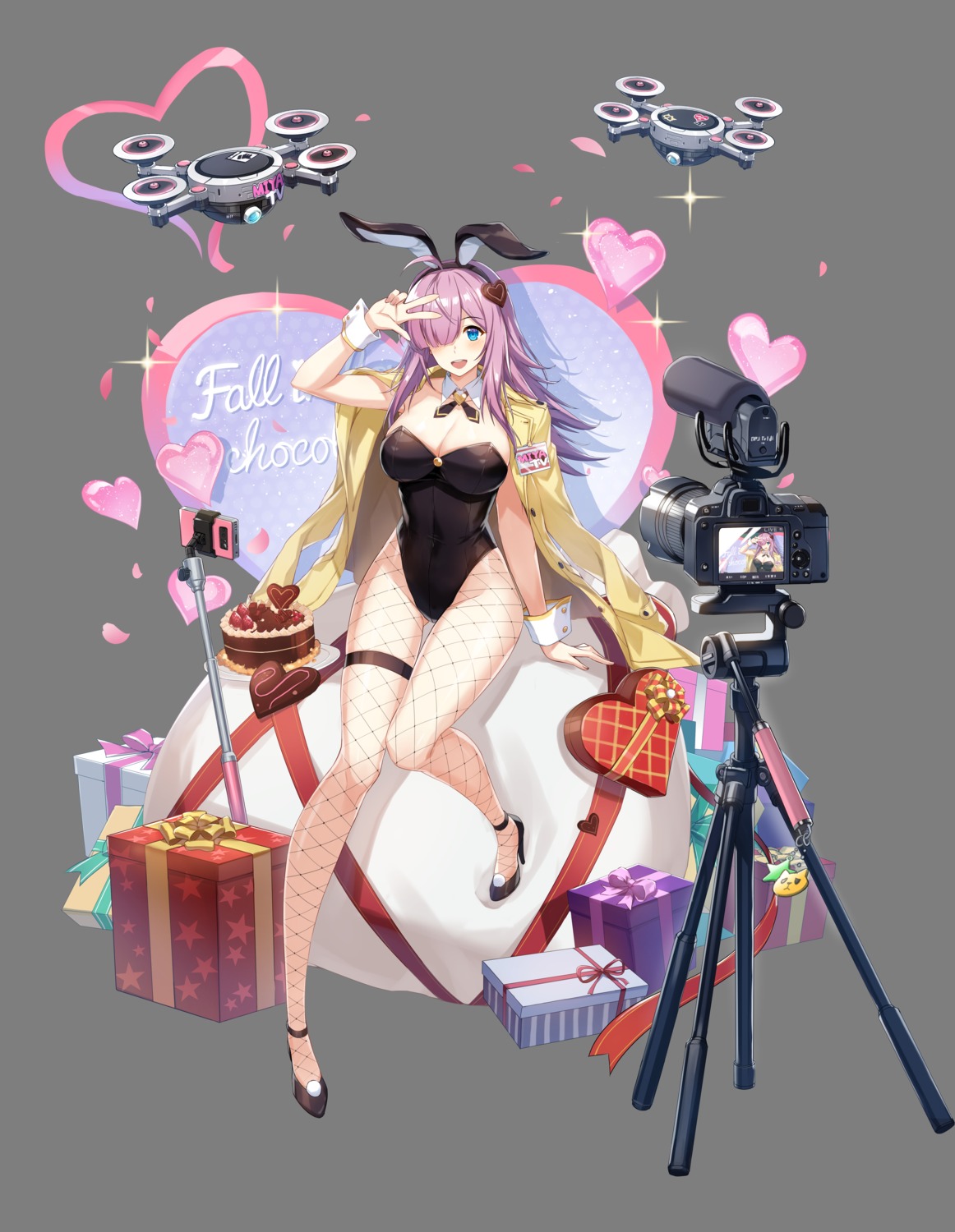 animal_ears bunny_ears bunny_girl counter:side fishnets heels transparent_png