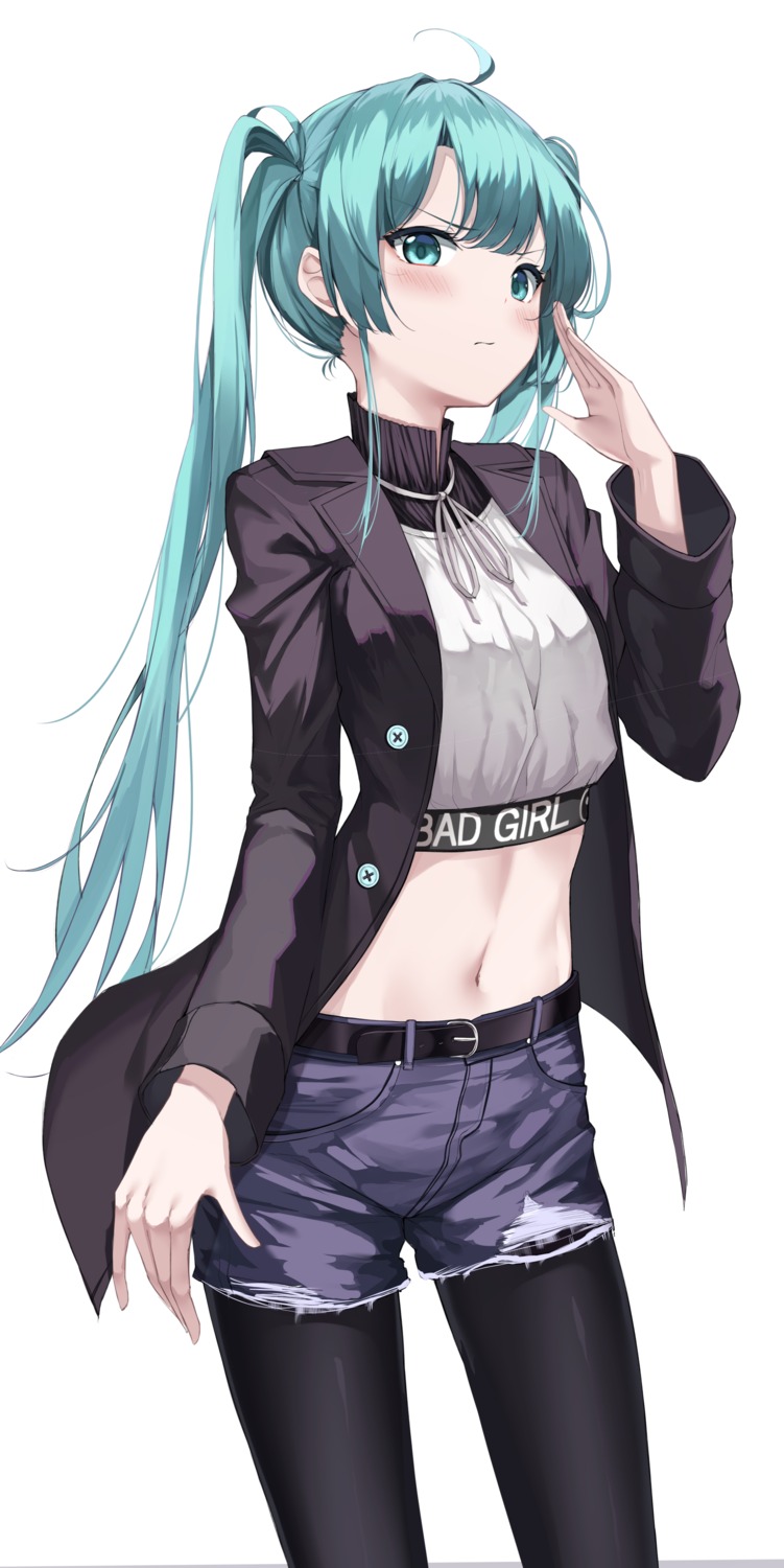 apple_ringo hatsune_miku pantyhose torn_clothes vocaloid