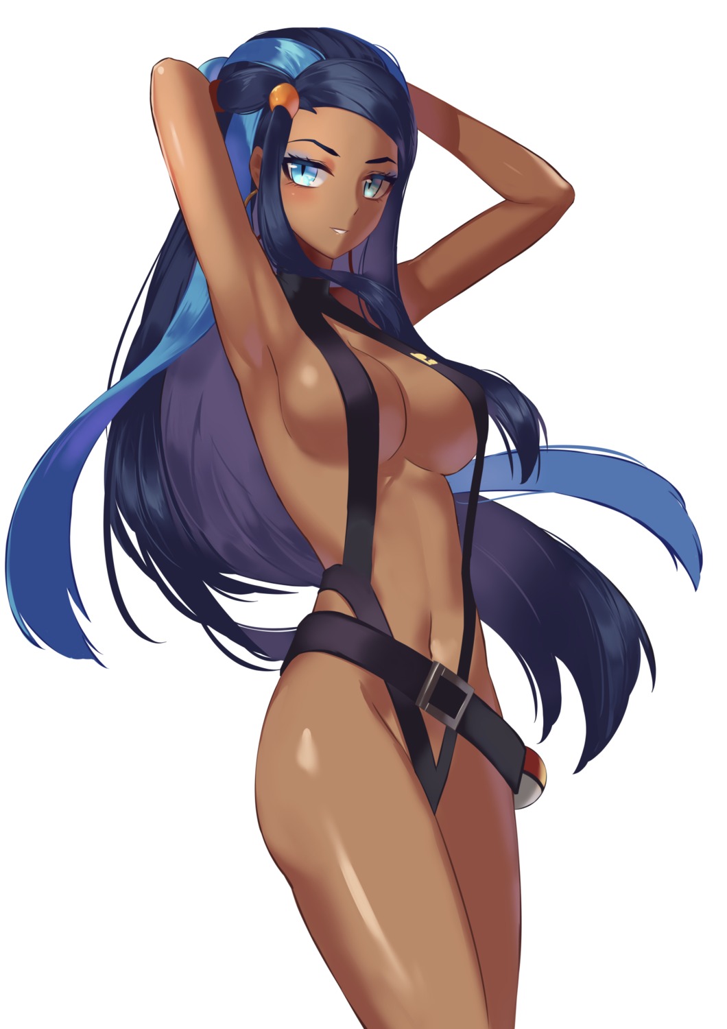 moroes pokemon pokemon_swsh rurina_(pokemon) sling_bikini swimsuits