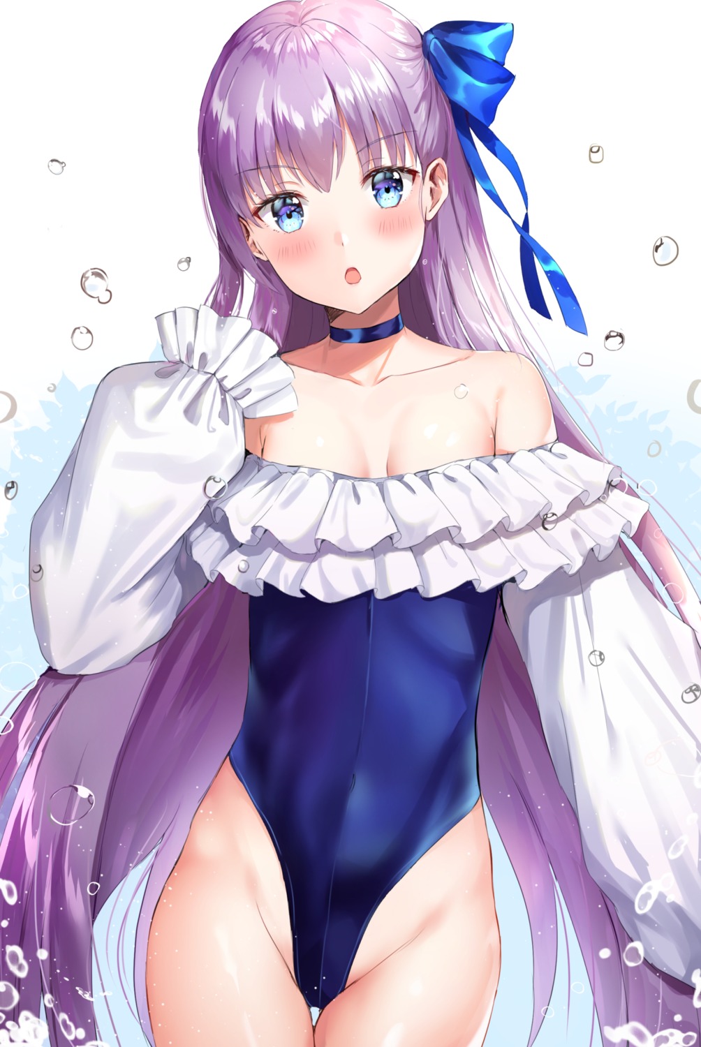 cleavage fate/grand_order kubong meltryllis swimsuits