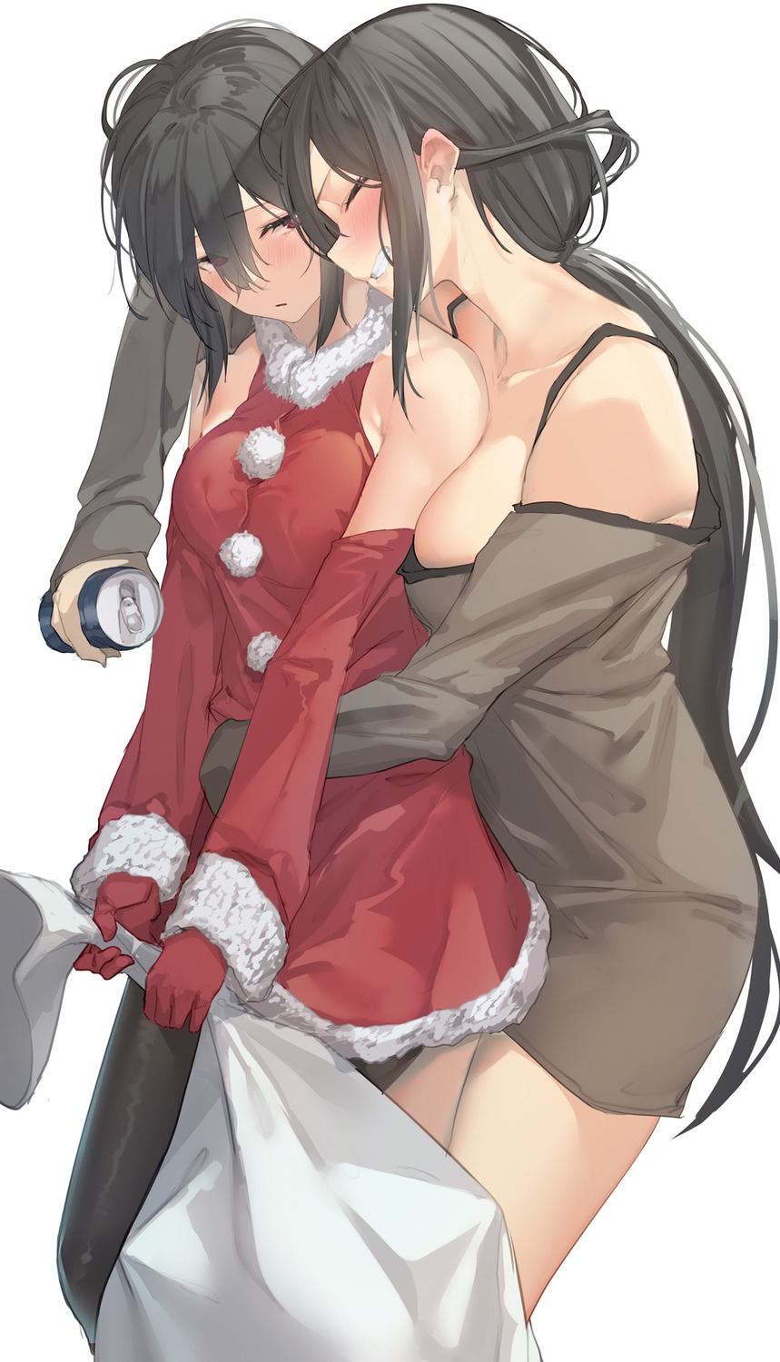 christmas dress no_bra pallad pantyhose yuri