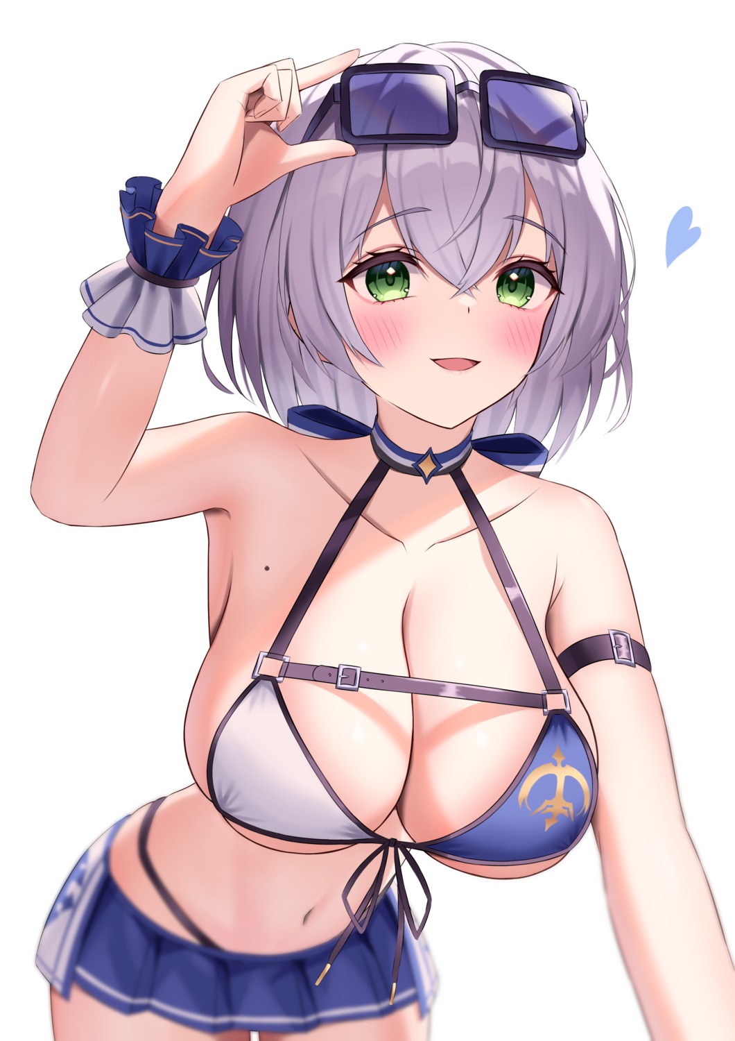 bikini hololive kumoru megane shirogane_noel swimsuits