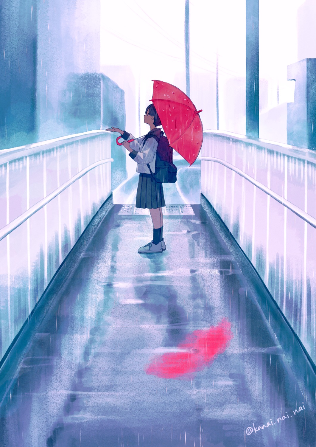 kanai_(nai_nai) seifuku umbrella