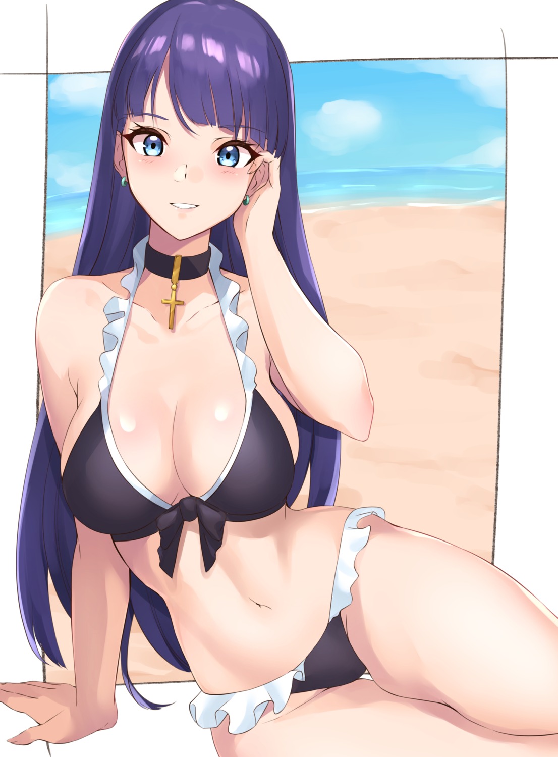 bikini cleavage fate/grand_order haneramu saint_martha swimsuits