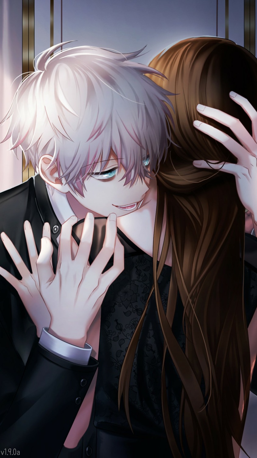 business_suit dress game_cg mystic_messenger protagonist_(mystic_messenger) saeran_choi