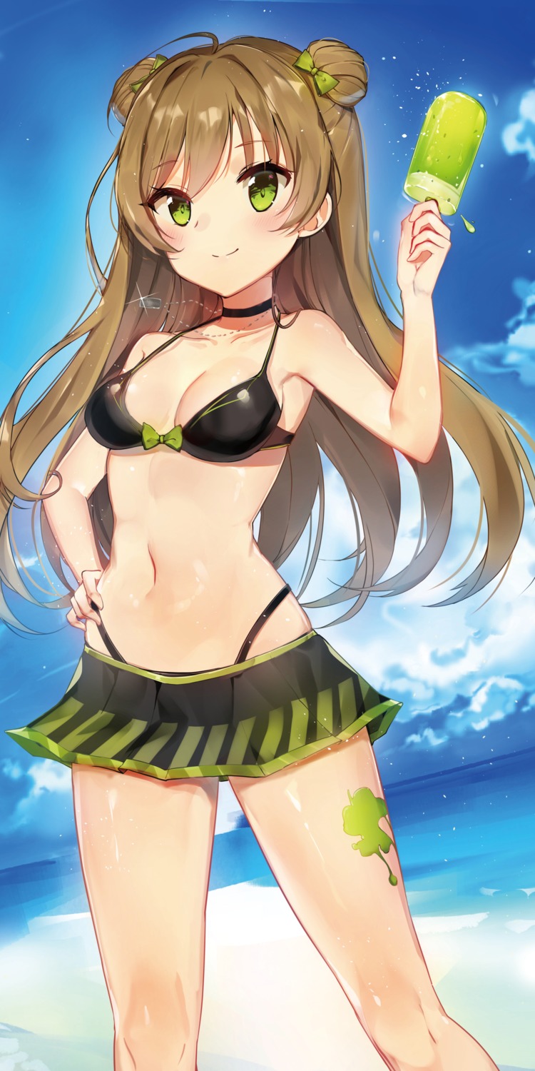 bikini cleavage cream girls_frontline jksh5056 rfb_(girls_frontline) swimsuits