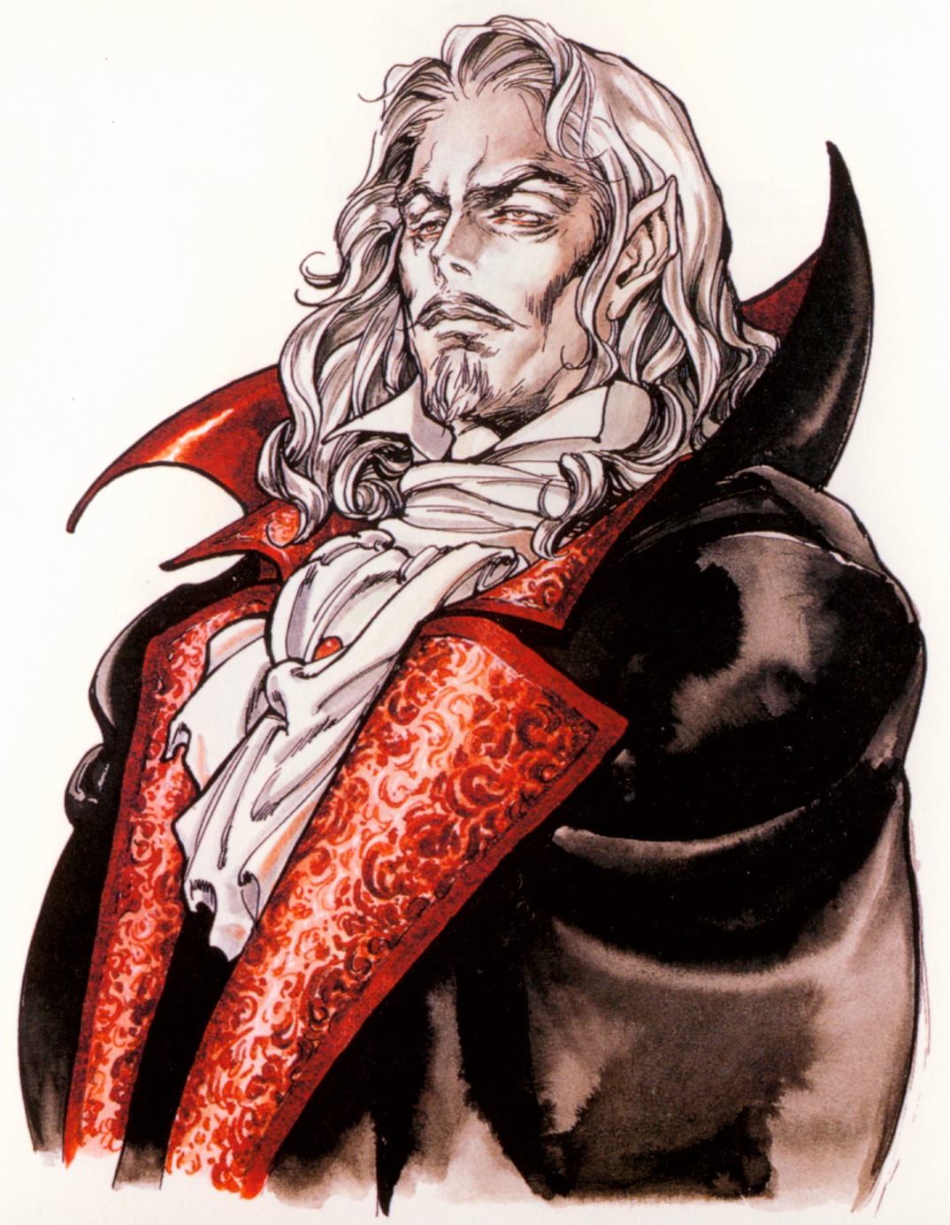 castlevania castlevania:_symphony_of_the_night devil dracula kojima_ayami konami male pointy_ears