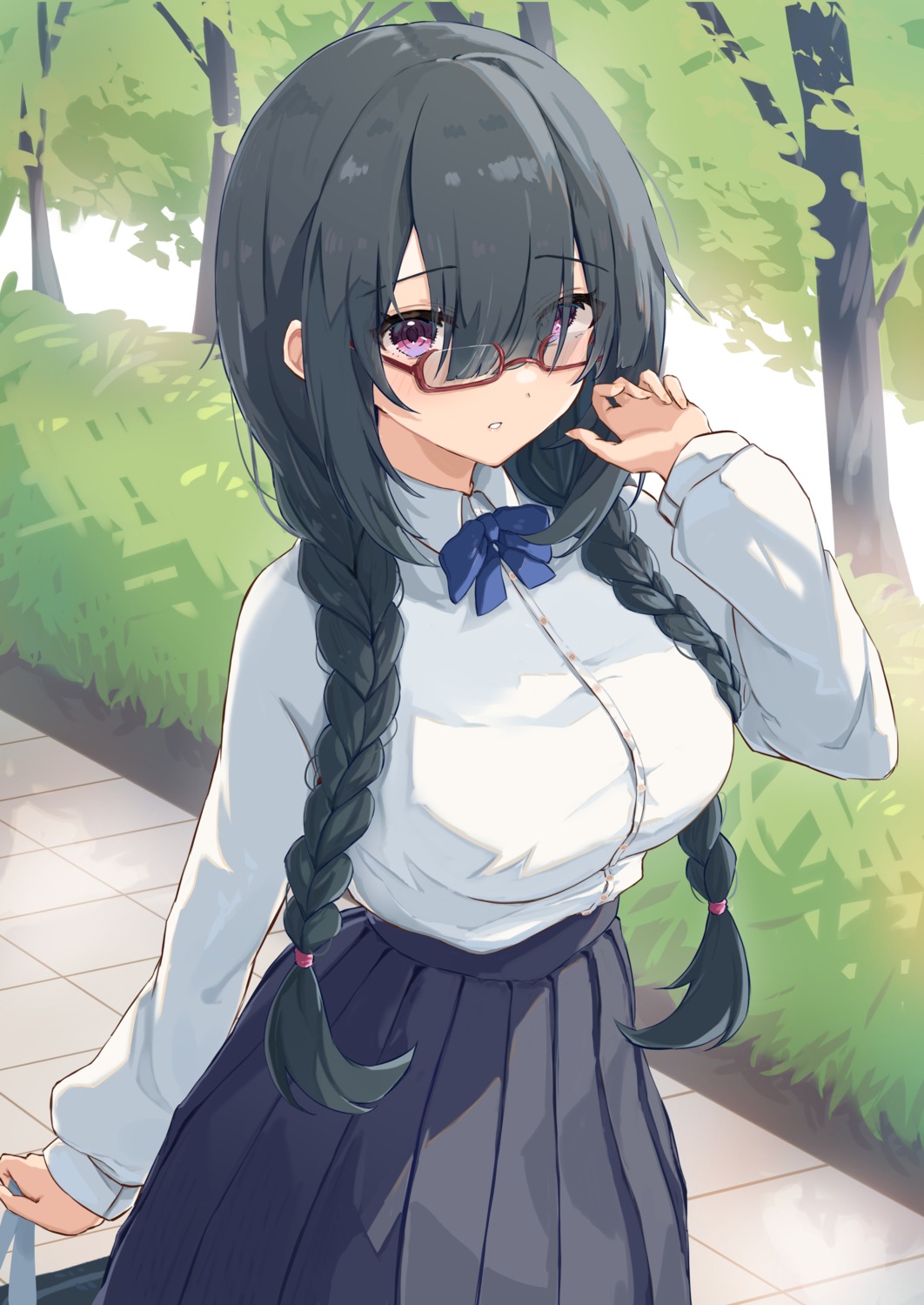 amefukura_art megane seifuku