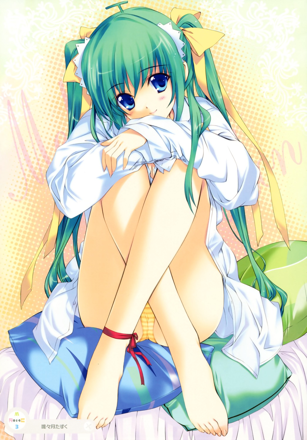 cameltoe dress_shirt feet iizuki_tasuku melon-chan melonbooks pantsu shimapan