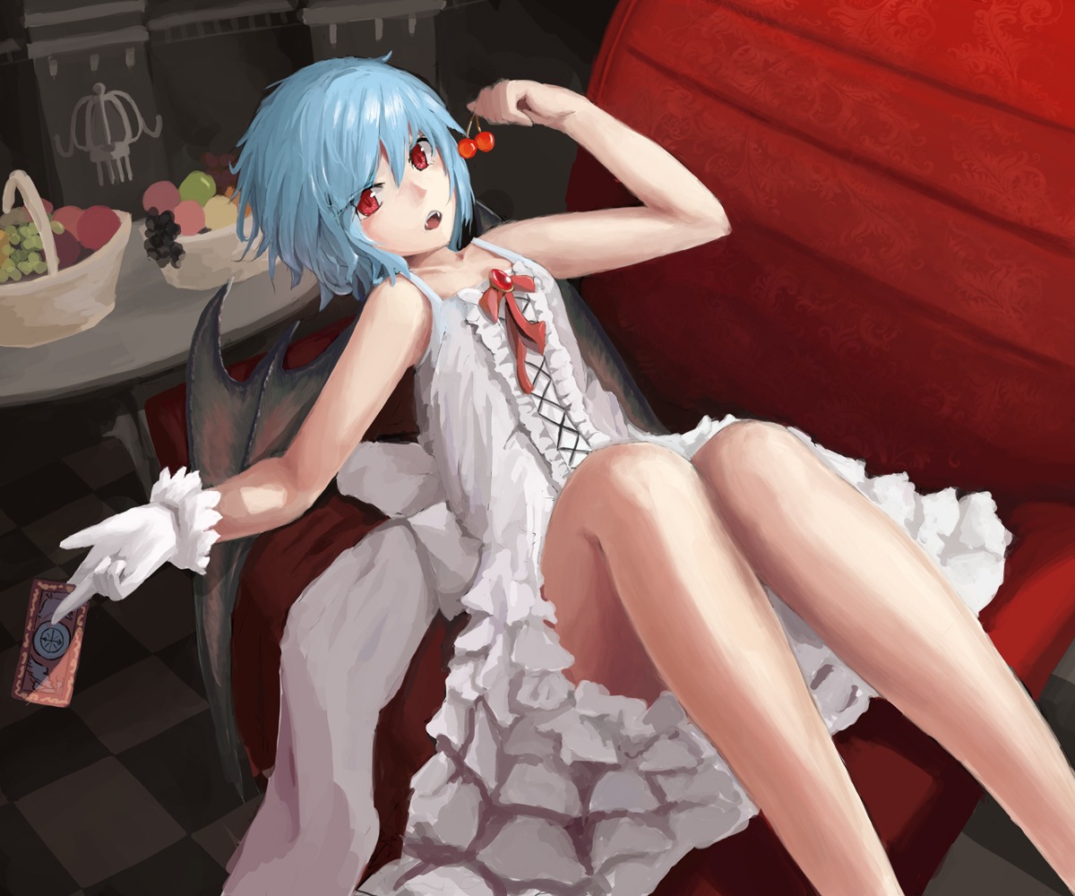 dress lechat remilia_scarlet touhou wings