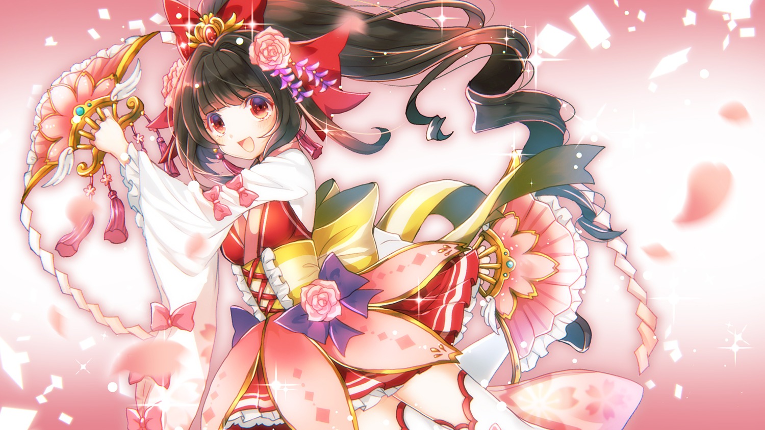 lolita_fashion sazanami_shione thighhighs wa_lolita wallpaper