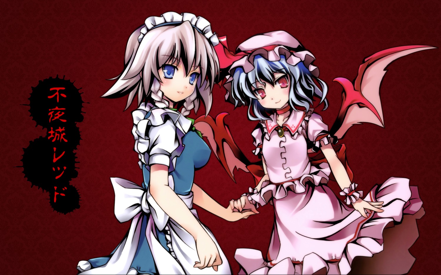 izayoi_sakuya remilia_scarlet tagme touhou wallpaper