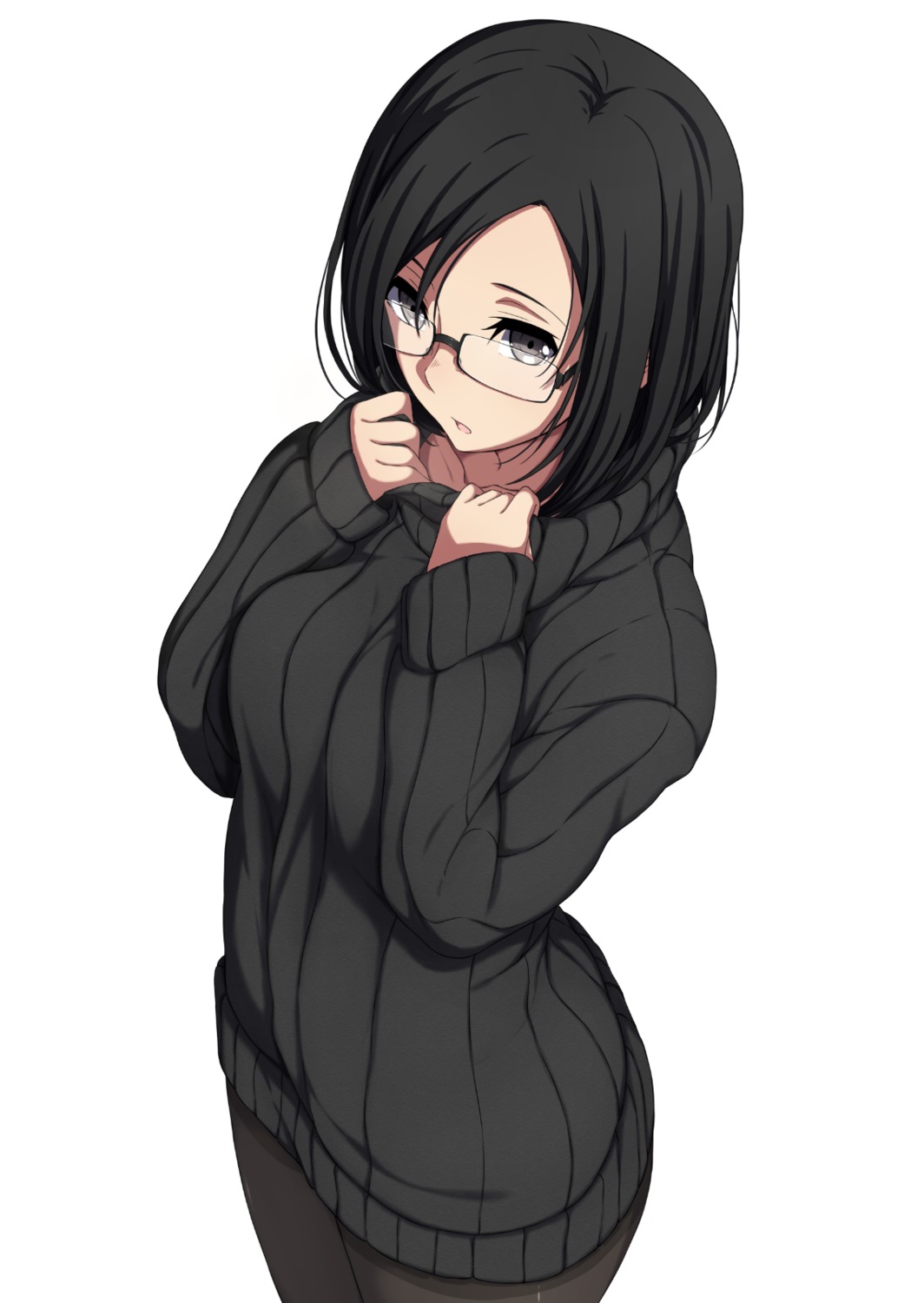 megane nagioka pantyhose sweater