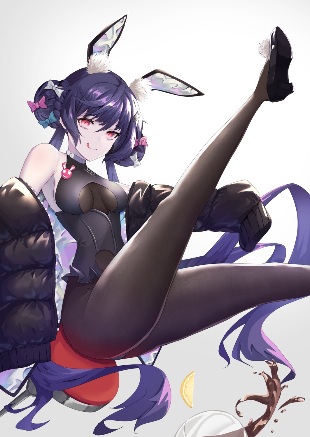 allen_m._sumner_(azur_lane) animal_ears azur_lane bunny_ears bunny_girl heels kanaya604 pantyhose