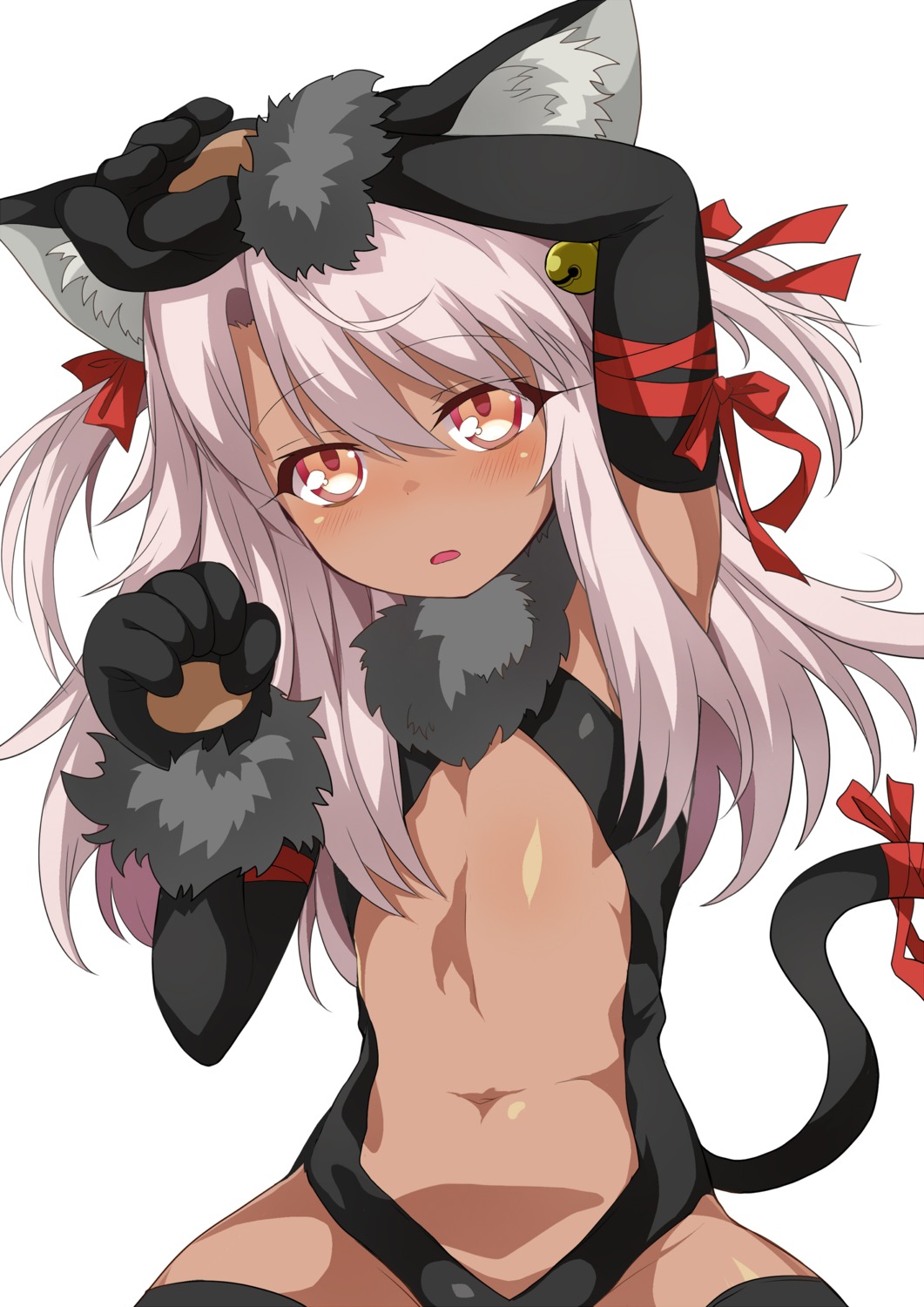 animal_ears chloe_von_einzbern fate/kaleid_liner_prisma_illya fate/stay_night loli nekomimi no_bra shimejinameko tail thighhighs