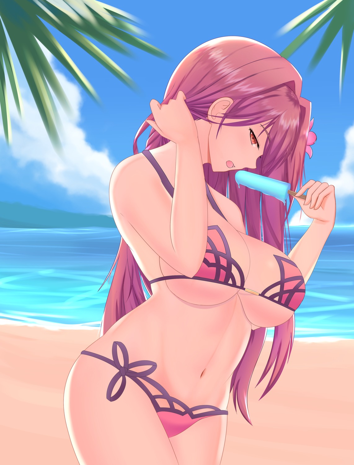 bikini fate/grand_order jifuwabe scathach_(fate/grand_order) swimsuits