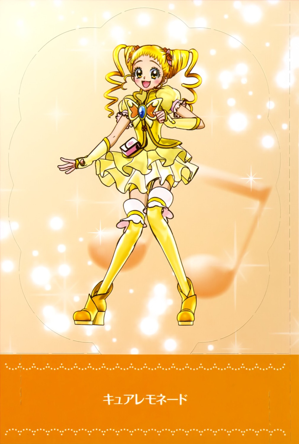 bike_shorts dress heels kasugano_urara pretty_cure thighhighs yes!_precure_5