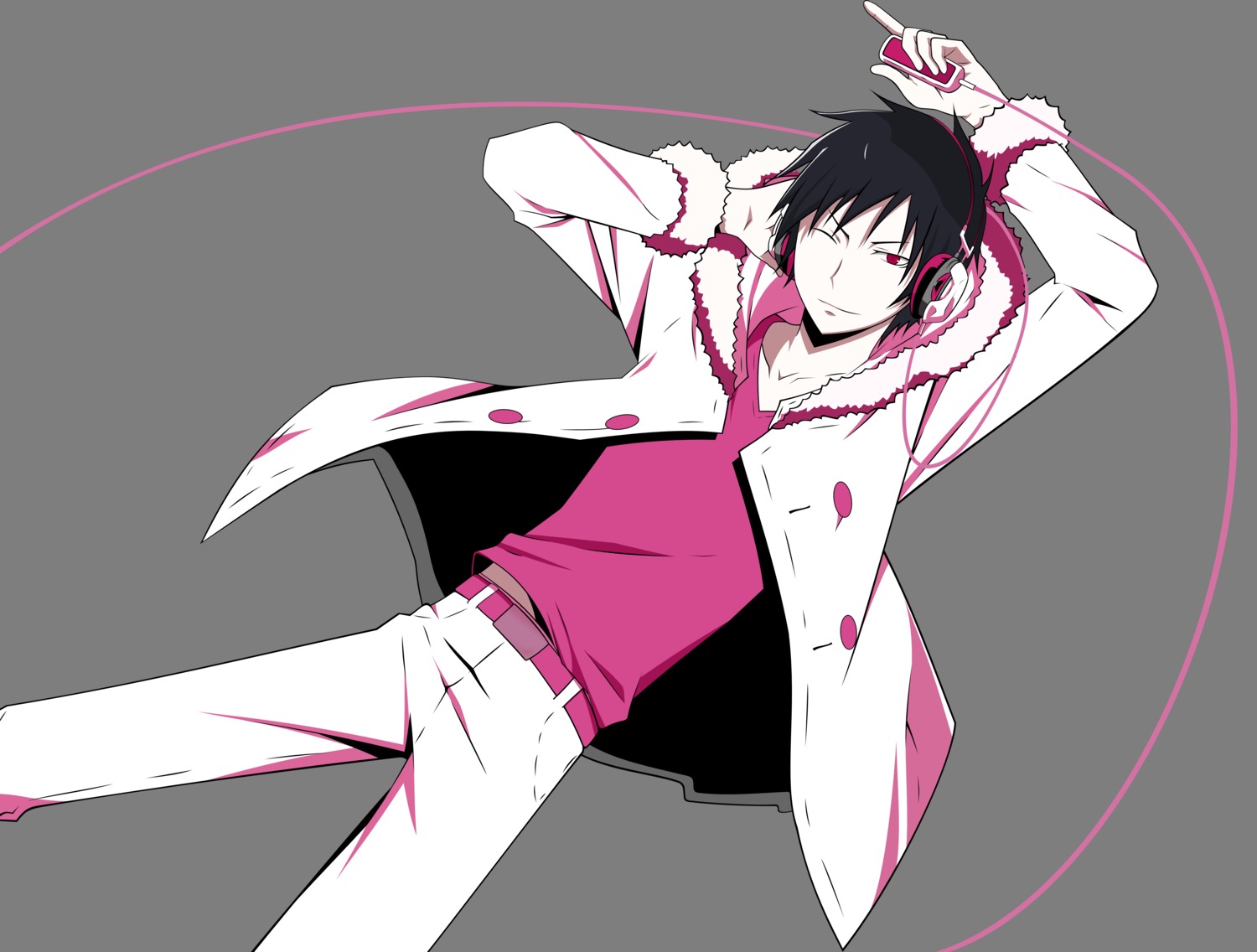 durarara!! male orihara_izaya transparent_png vector_trace