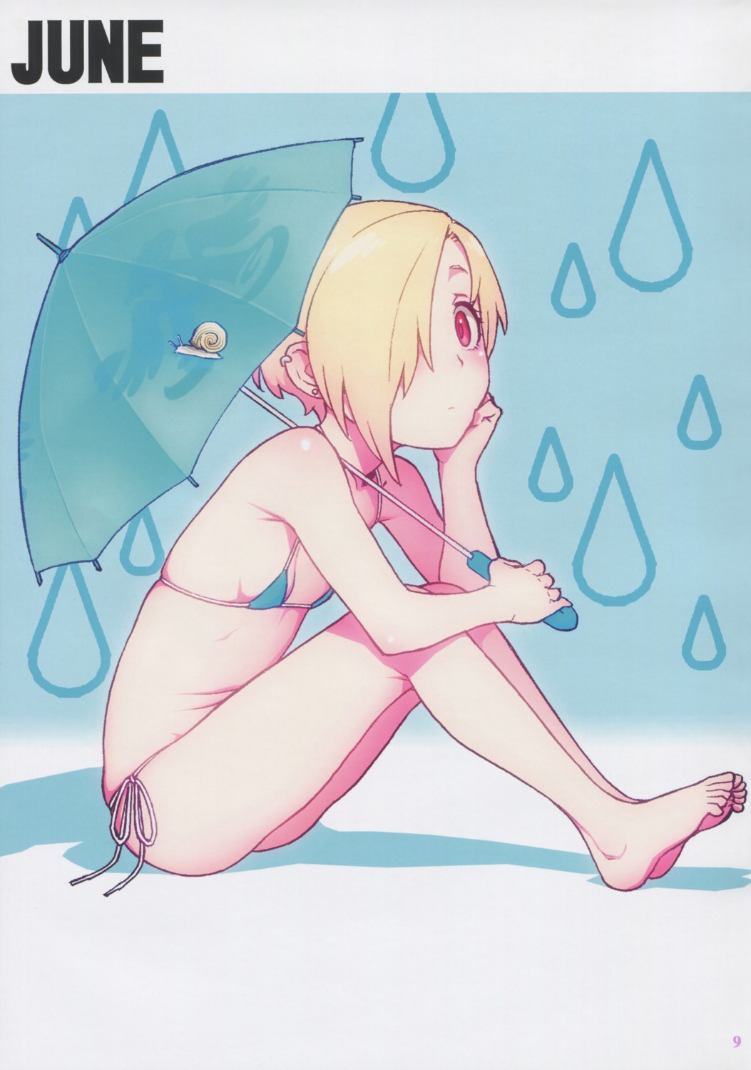 bikini decoppachi feet hidiri_rei shirasaka_koume swimsuits the_idolm@ster the_idolm@ster_cinderella_girls umbrella