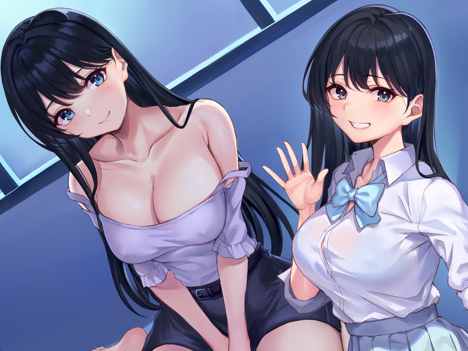 bra erect_nipples nagiha_kuten no_bra see_through seifuku studio_refrevo