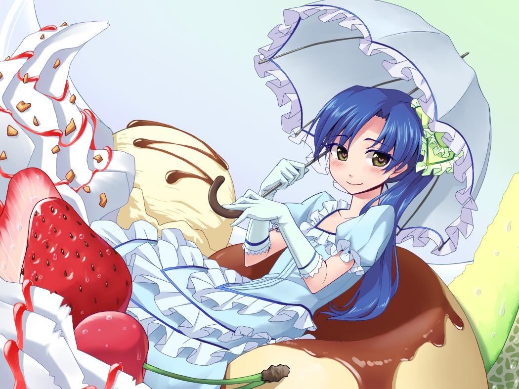 dress kisaragi_chihaya lolita_fashion maru_(sara_duke) the_idolm@ster