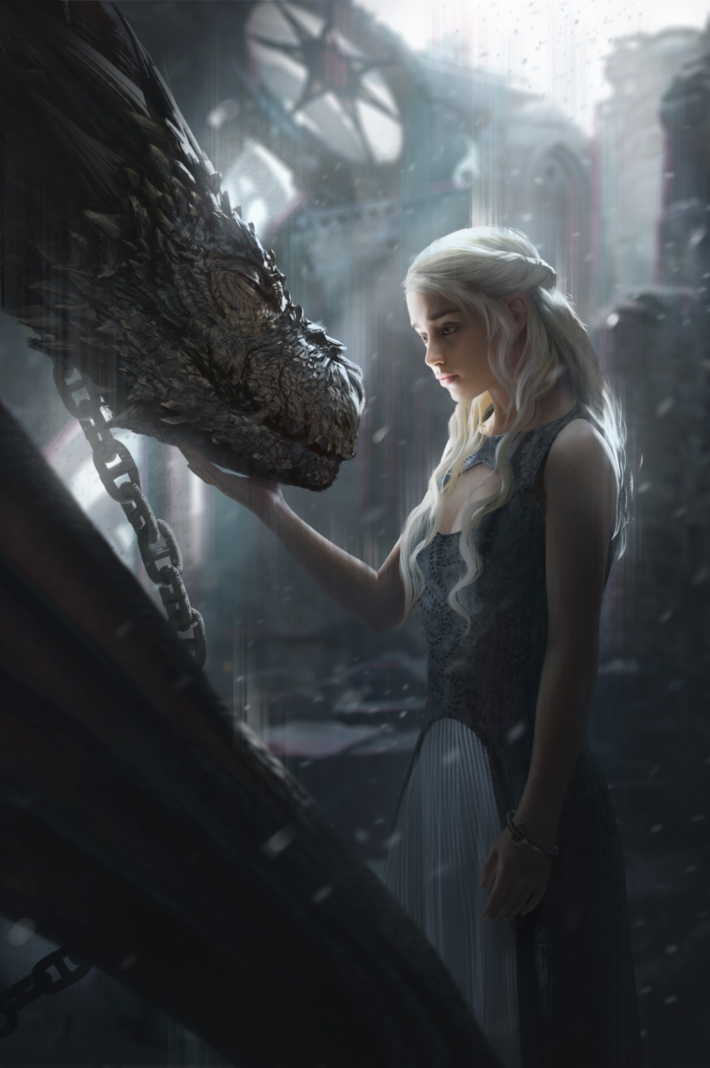 cleavage daenerys_targaryen dress g-host_lee game_of_thrones monster