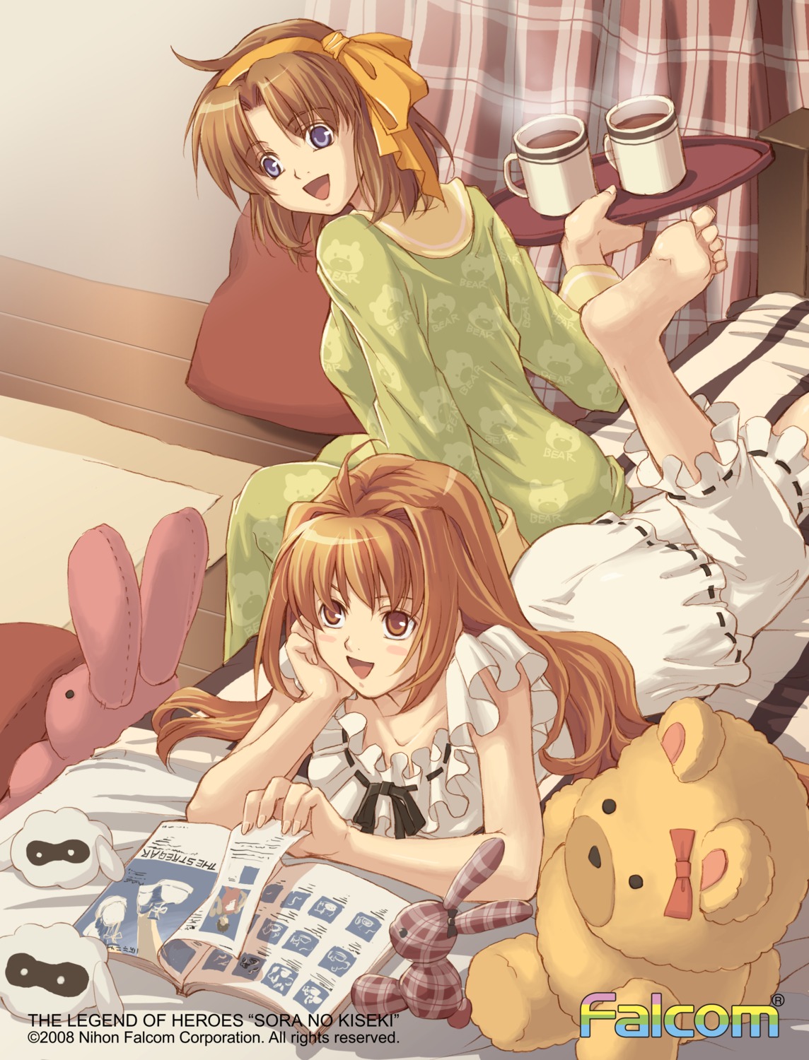 anelace_elfeed eiyuu_densetsu eiyuu_densetsu:_sora_no_kiseki estelle_bright falcom feet pajama