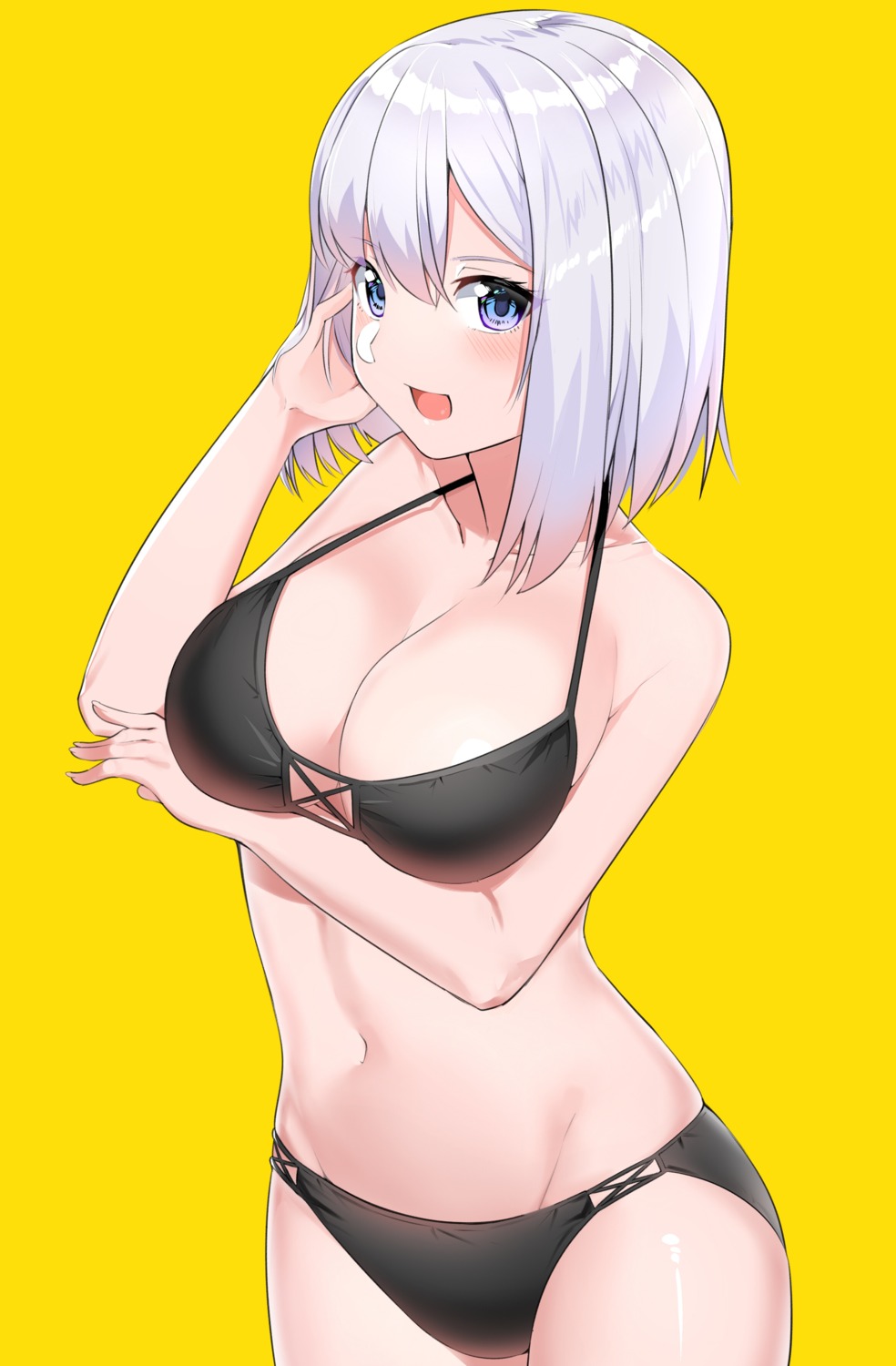 bikini breast_hold suzuharu_toufu swimsuits