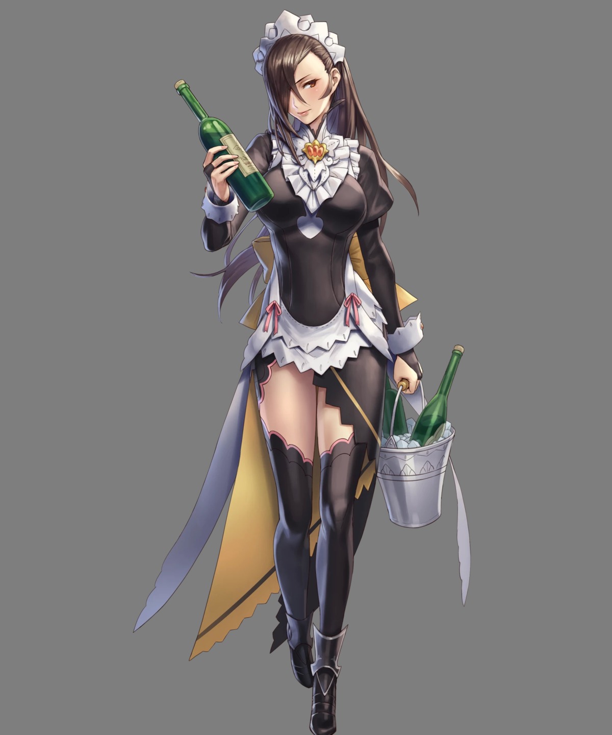 cuboon fire_emblem fire_emblem_heroes fire_emblem_if kagerou_(fire_emblem_if) maid nintendo transparent_png