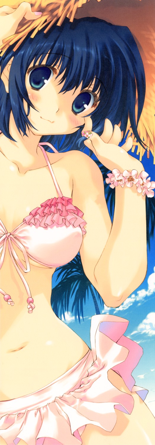 bikini cut_a_dash!! mitsumi_misato stick_poster swimsuits