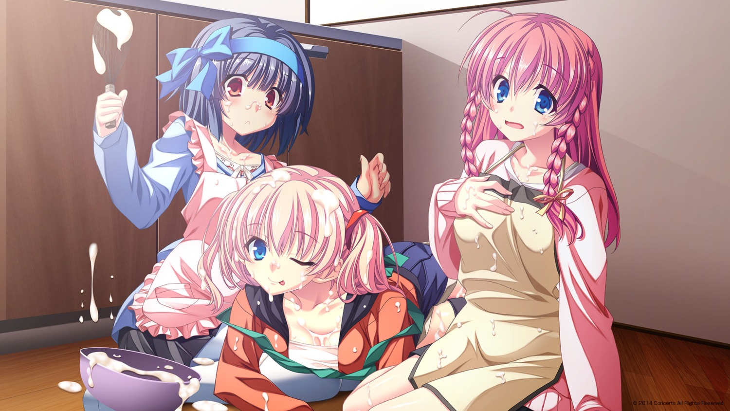 asou_mio cleavage concerto_(company) cream eberia_marina igarashi_yuna kozukuri_shiyou_yo_souma-kun minase_yuu wallpaper