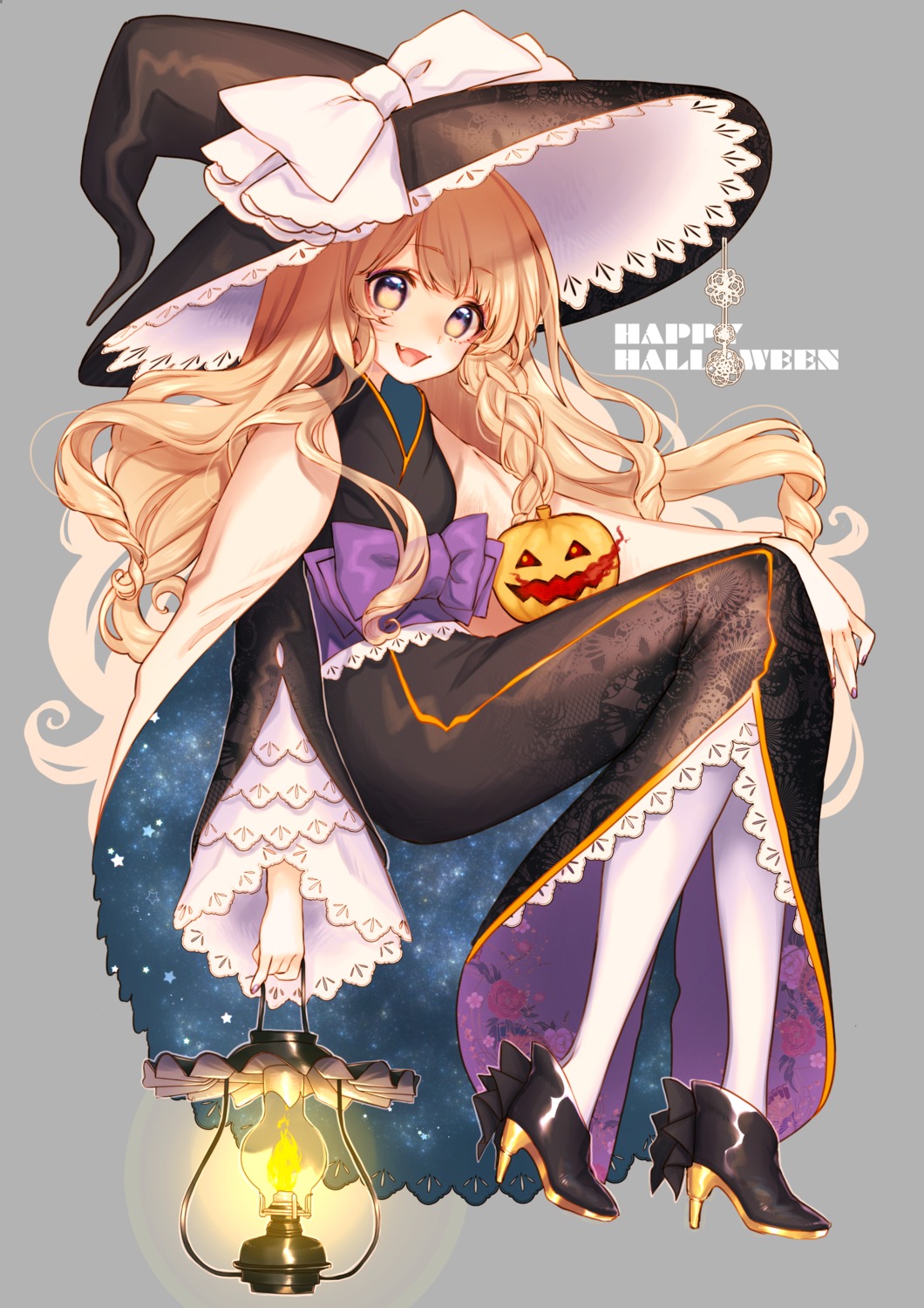 halloween heels kirisame_marisa mokokiyo_(asaddr) touhou witch