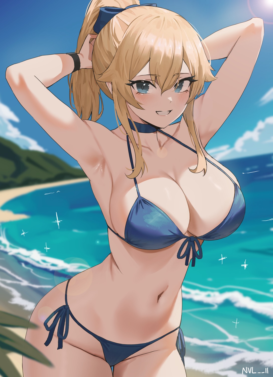 bikini genshin_impact jean_(genshin_impact) nvl swimsuits thong