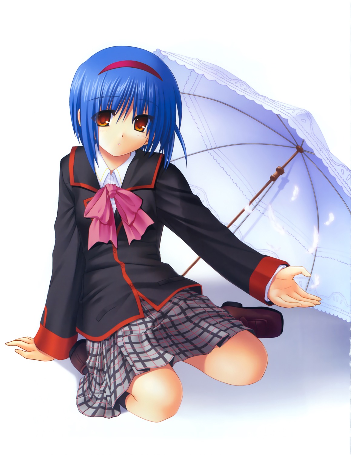 key little_busters! na-ga nishizono_mio possible_duplicate seifuku umbrella